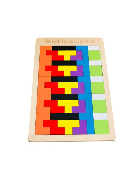 New wooden Tetris puzzle game for kids