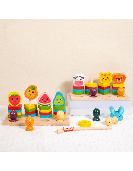 Geometric shape matching educational toys