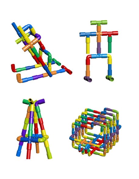 Construction Pipe Building Blocks