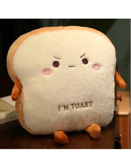 Plush "I'm Toast" handwarmer pillow