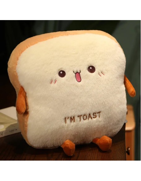 Plush "I'm Toast" handwarmer pillow