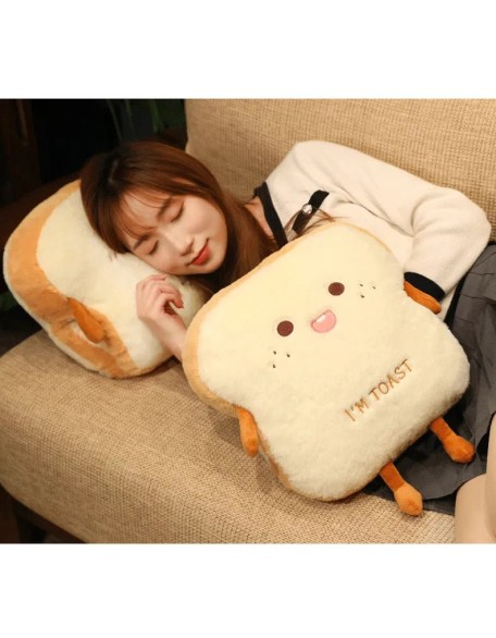 Plush "I'm Toast" handwarmer pillow