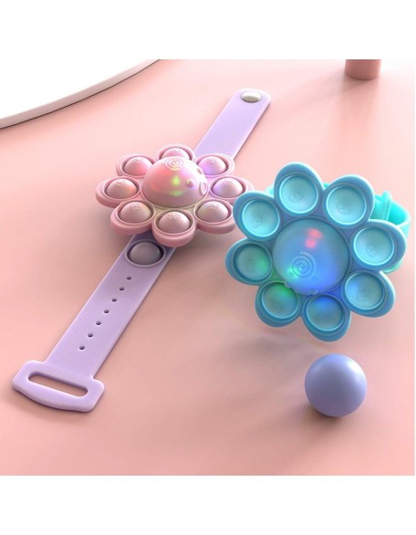 Spinning Light Up Pop Fidget Bracelet