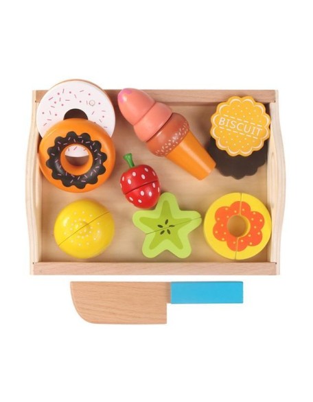 Magnetized Wooden Cutting Food Sets