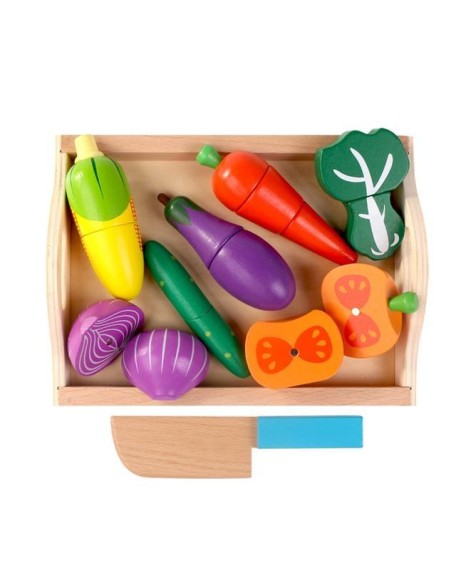 Magnetized Wooden Cutting Food Sets