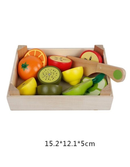 Magnetized Wooden Cutting Food Sets