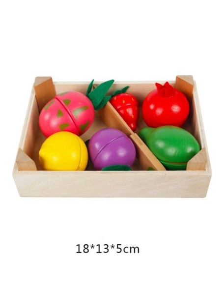 Magnetized Wooden Cutting Food Sets