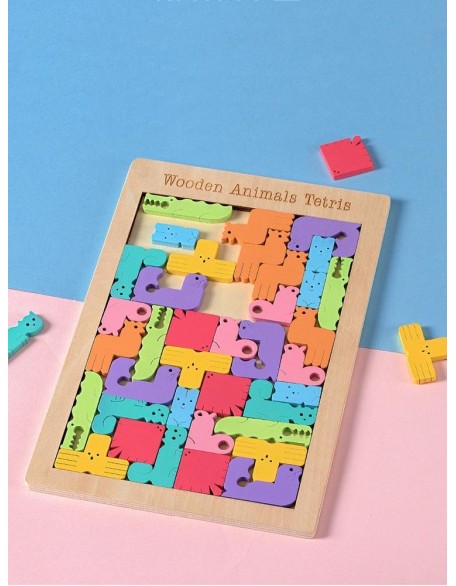 Wooden Animals Tetris Puzzle